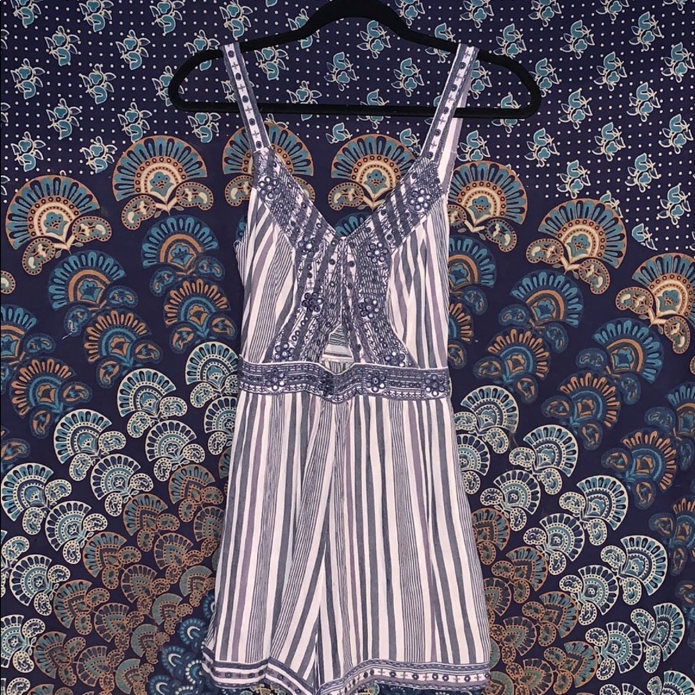 American Eagle Embroidered Romper